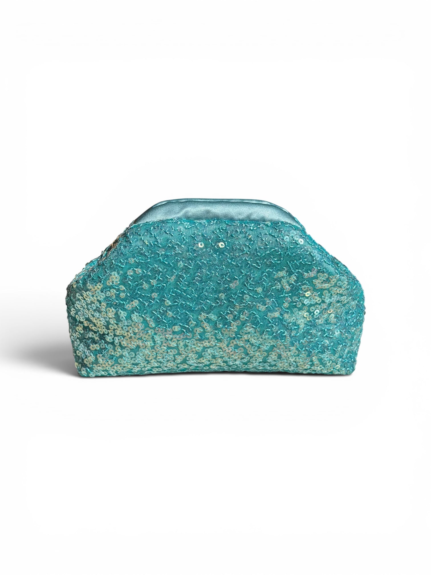 Chloe media paillettes acquamarina