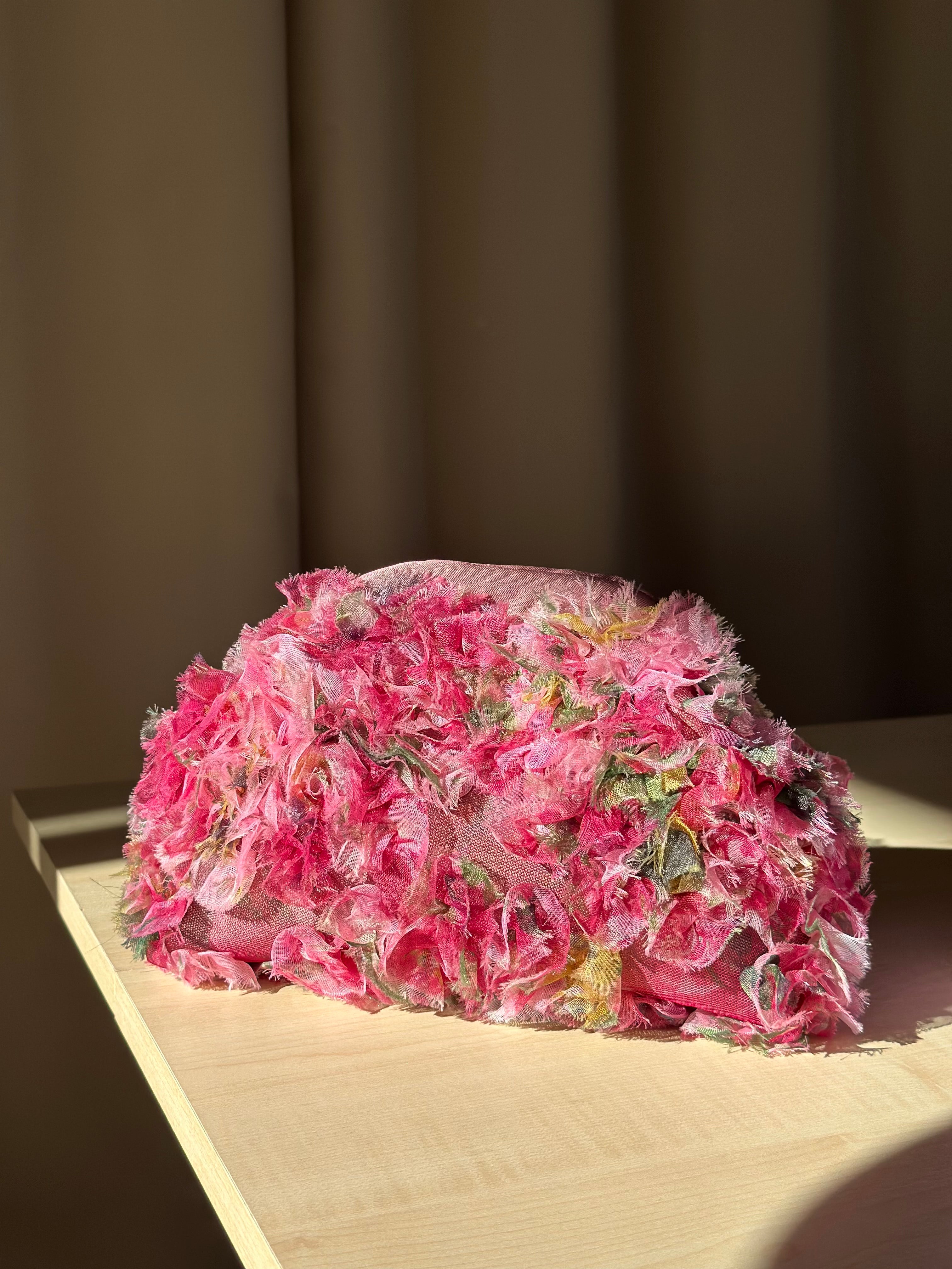 Chloe media fiori fucsia