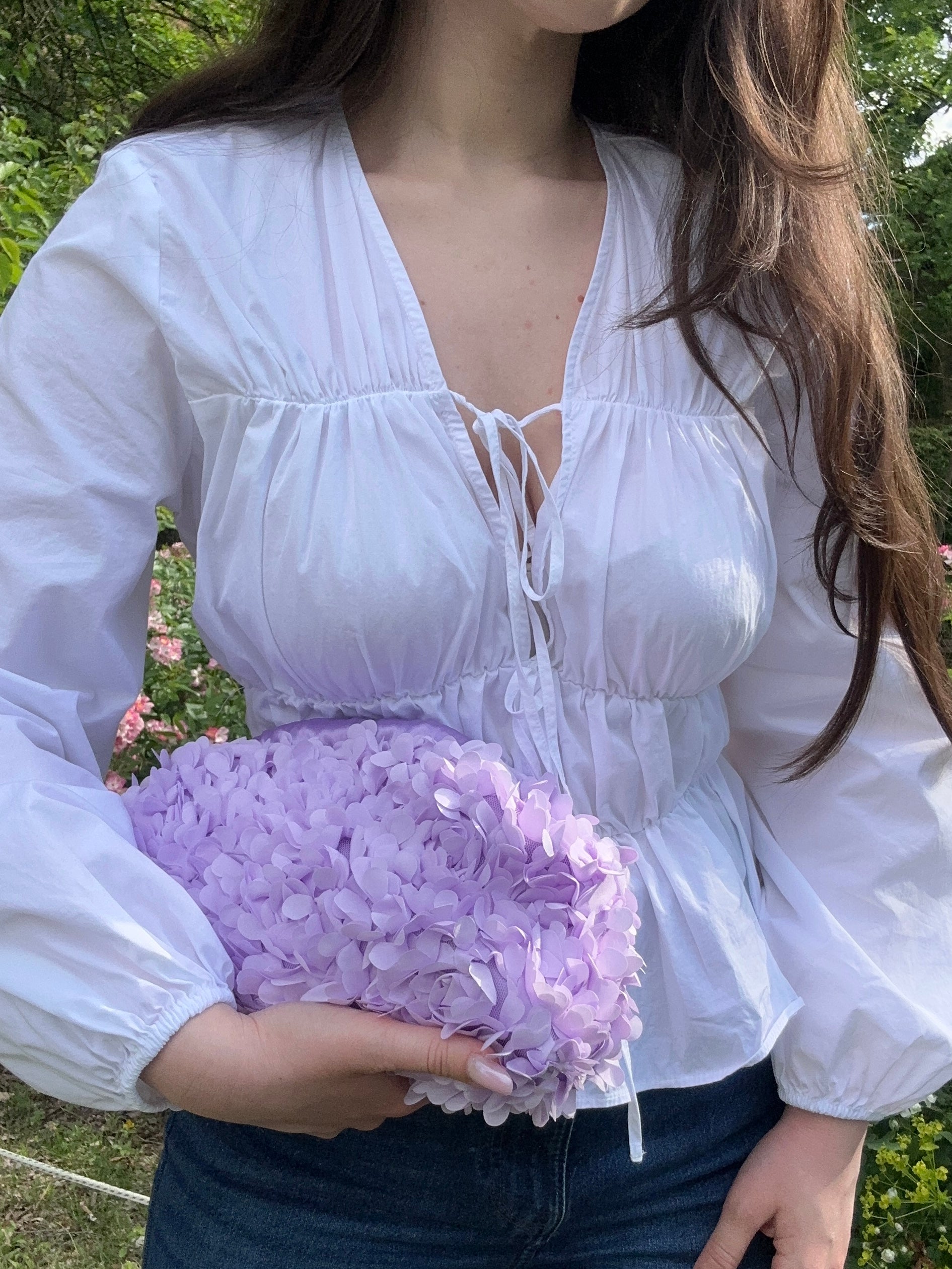 Chloe media fiori lilla